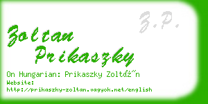 zoltan prikaszky business card